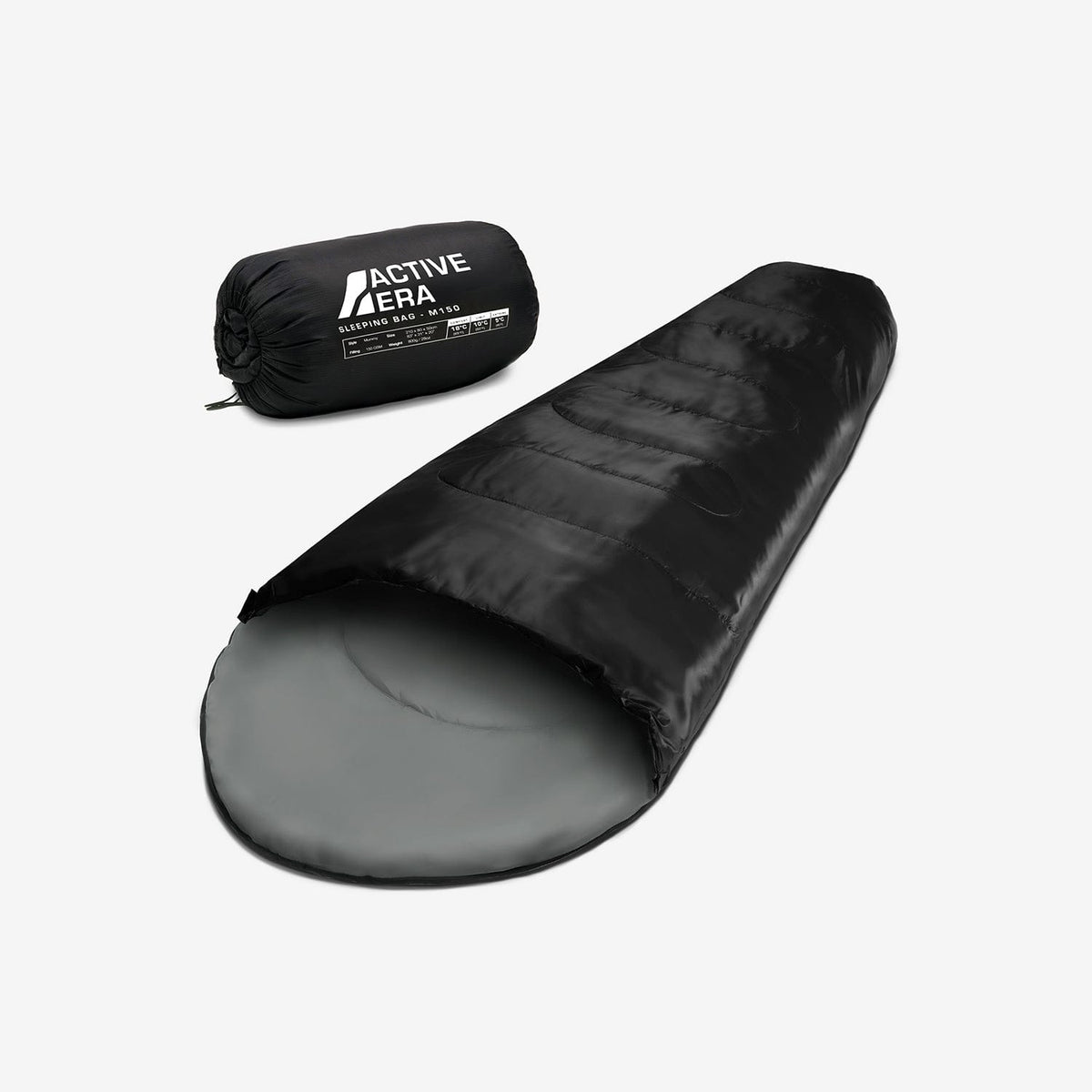 Ultra-Light Mummy Sleeping Bag – 150GSM for Summer Camping & Indoor Use - 2 Seasons