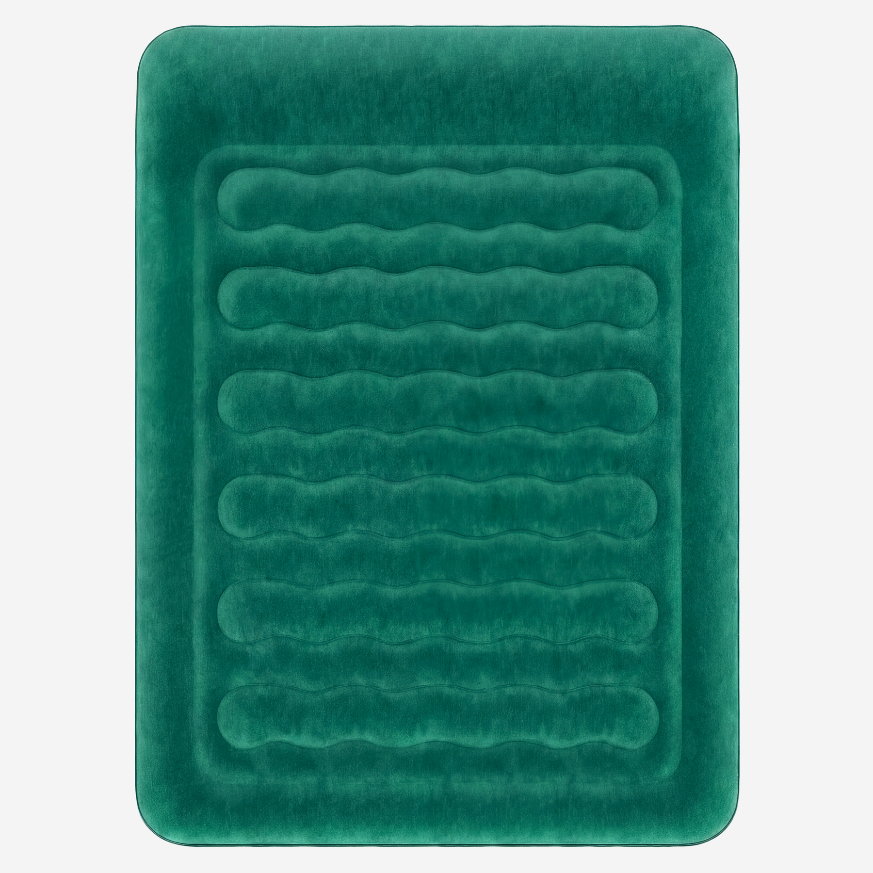 Double Size Comfort Plus Air Bed with Built-In Electric Pump – Green/White