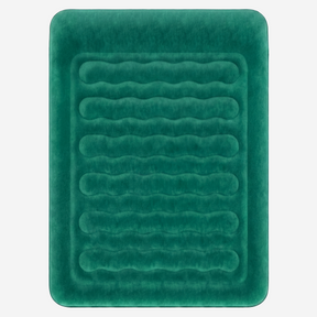 Double Size Comfort Plus Air Bed with Built-In Electric Pump – Green/White