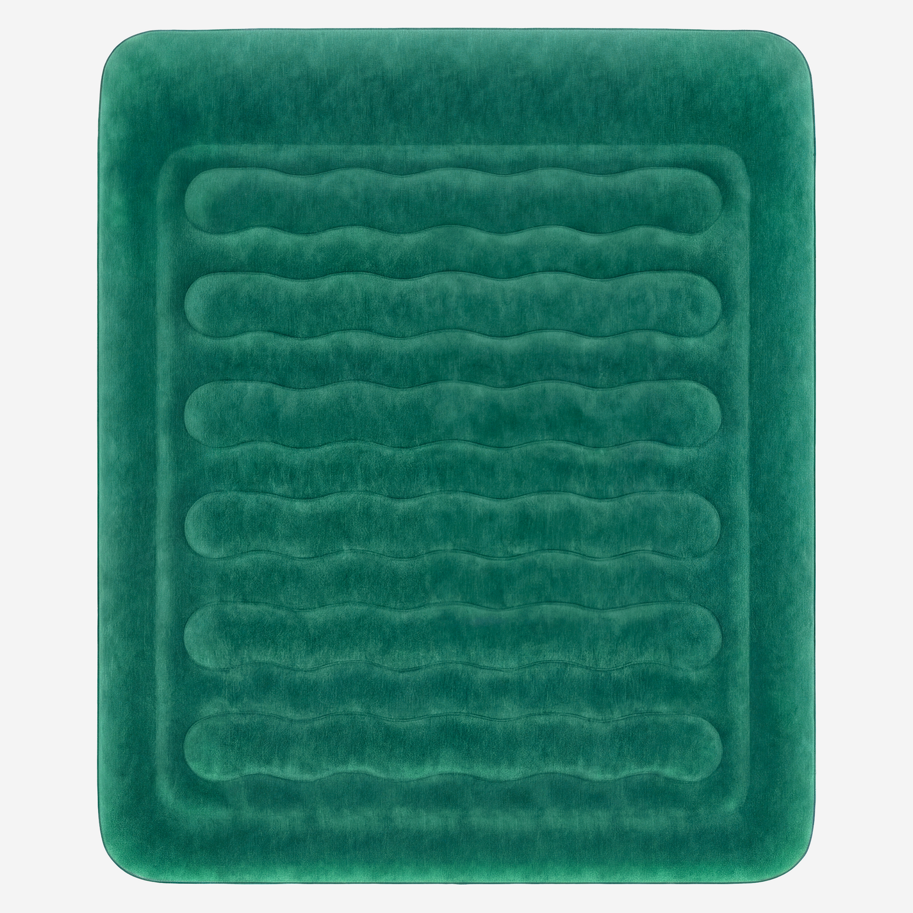 King Size Comfort Plus Air Bed with Built-In Electric Pump – Green/White