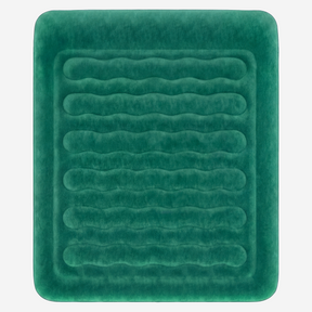 King Size Comfort Plus Air Bed with Built-In Electric Pump – Green/White