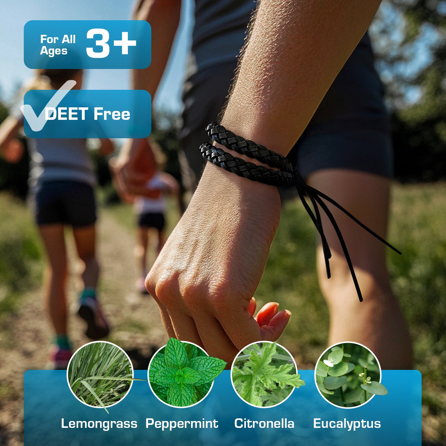 Adventure Mosquito Repellent Bands - 18 Pack - Black