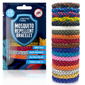 Adventure Mosquito Repellent Bands - 18 Pack - Multicolour
