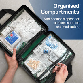 320 Piece Premium First Aid Kit Bag – Green