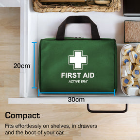 320 Piece Premium First Aid Kit Bag – Green