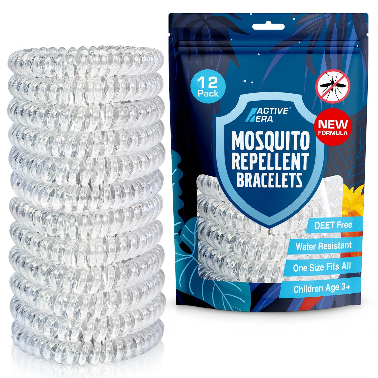 Explorer Mosquito Repellent Bands - 12 Pack - Clear