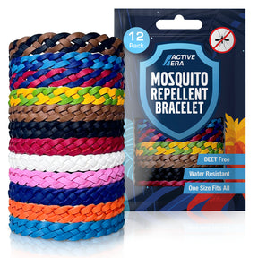 Adventure Mosquito Repellent Bands - 12 Pack - Multicolour