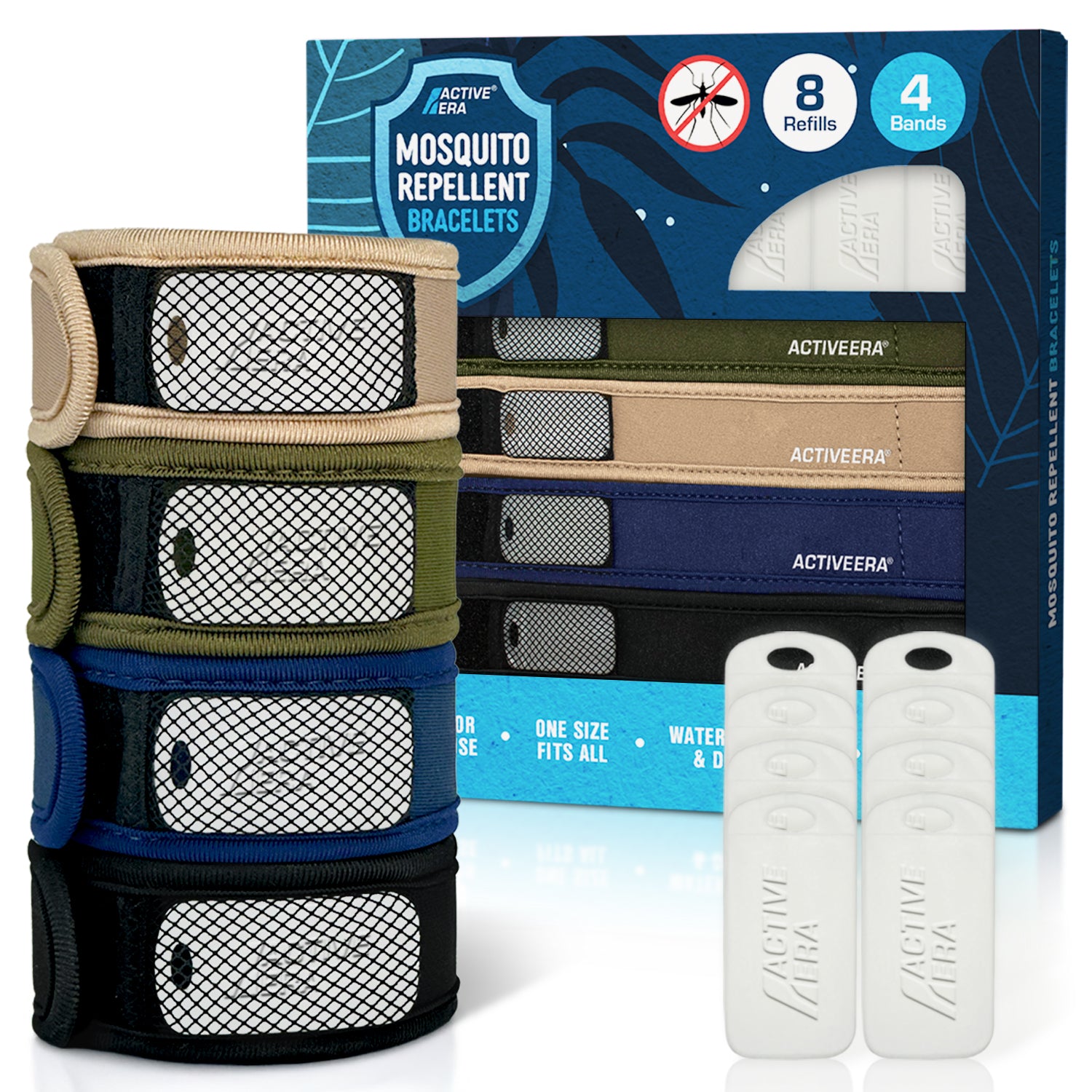Expedition Mosquito Repellent Bands - 4 pack + 8 refill