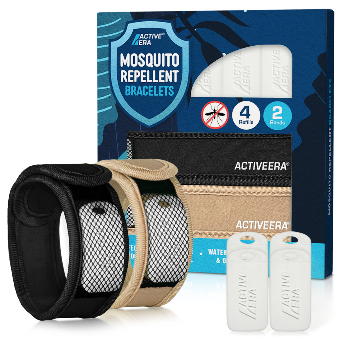 Expedition Mosquito Repellent Bands - 2 pack + 4 refill