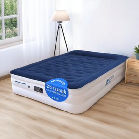 King Size Comfort Plus Air Bed – Navy/White