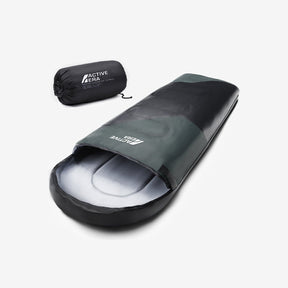 Premium Lightweight Waterproof Sleeping Bag – Compact 250GSM for Mild Weather - Black