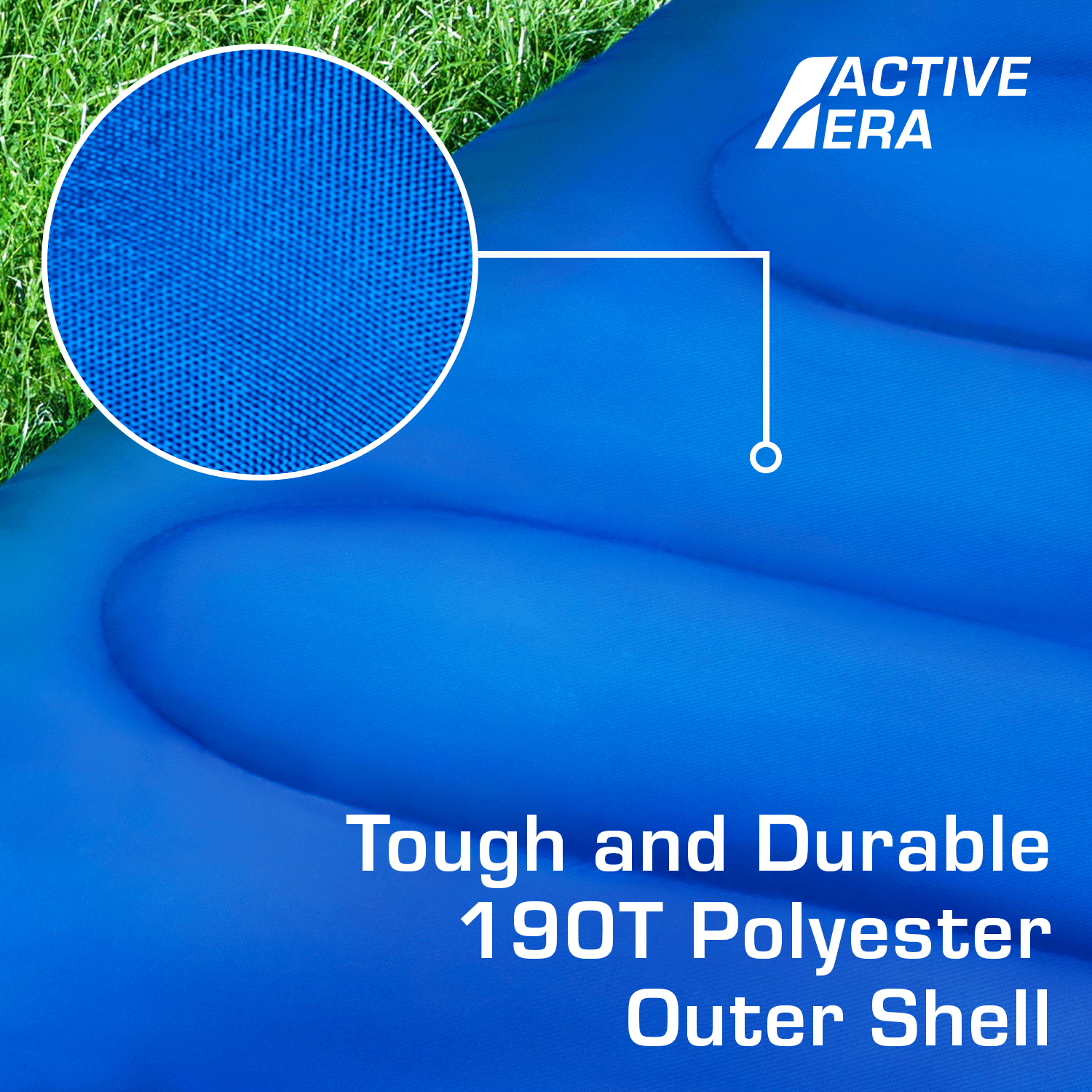 Lightweight Summer Sleeping Bag – 200GSM Compact Envelope Design - 2 Seasons - Blue