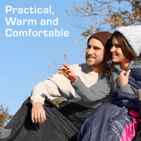 Premium Lightweight Waterproof Sleeping Bag – Compact 250GSM for Mild Weather - Pink