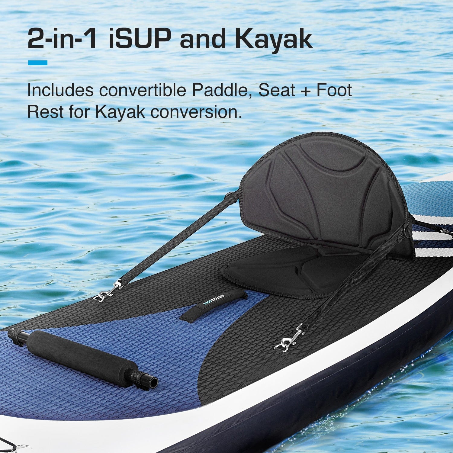 2-In-1 Paddle Board 10'5  - Inflatable SUP with Kayak Conversion
