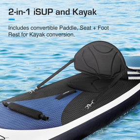 2-In-1 Paddle Board 10'5  - Inflatable SUP with Kayak Conversion