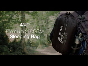 Premium Lightweight Waterproof Sleeping Bag – Compact 250GSM for Mild Weather - Blue